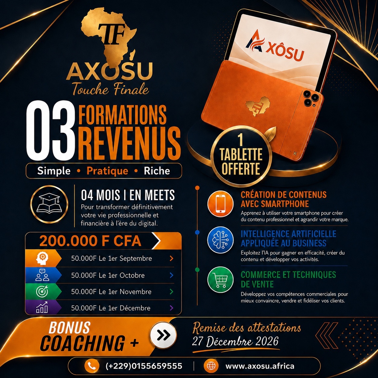 Formation tablette offerte